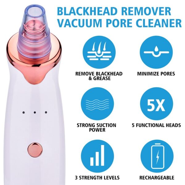 Ultimate 5-Level Electric Blackhead Remover – Powerful Pore Vacuum Acne & Facial Cleaner