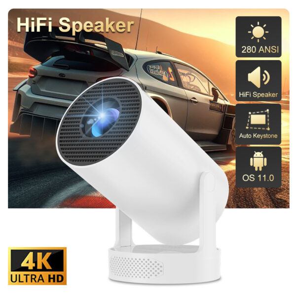 Best Portable Mini Projector – Smart HD Android Home Projector Gun (WXGA 1280×800)