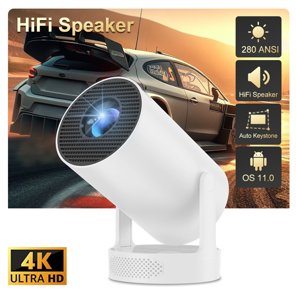 Best Portable Mini Projector – Smart HD Android Home Projector Gun (WXGA 1280×800) - Image 2