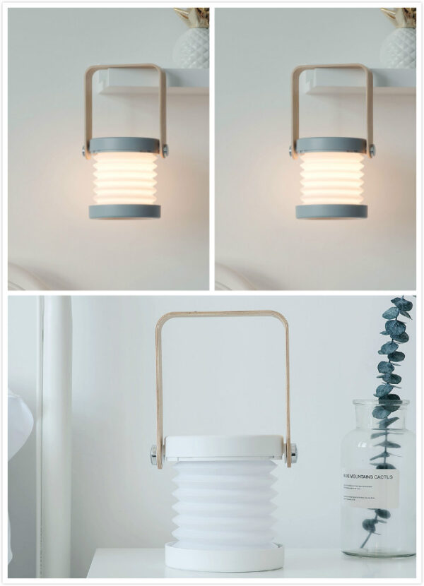 Touch LED Night Lamp – Foldable USB Rechargeable Lamp with 3 Brightness Levels