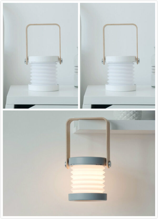 Touch LED Night Lamp – Foldable USB Rechargeable Lamp with 3 Brightness Levels