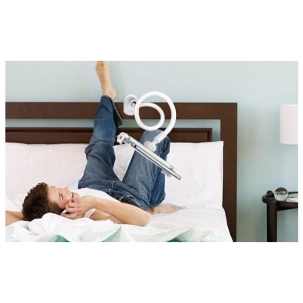 Phone Holder Stand – Powerful 360° Flexible Bed & Desk Mount for Phones & Tablets