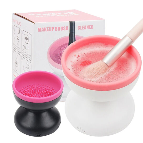 Ultimate 1-Piece Electric Makeup Brush Cleaner Machine – Portable Automatic USB Device for All Sizes