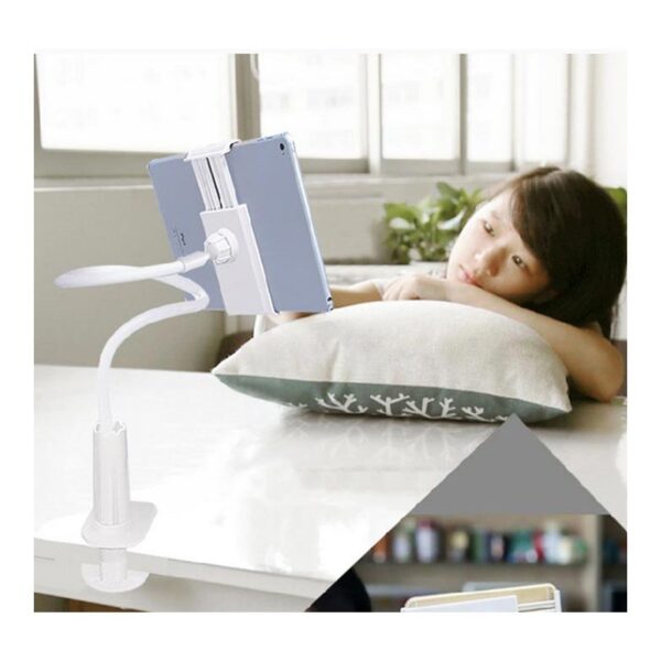 Phone Holder Stand – Powerful 360° Flexible Bed & Desk Mount for Phones & Tablets