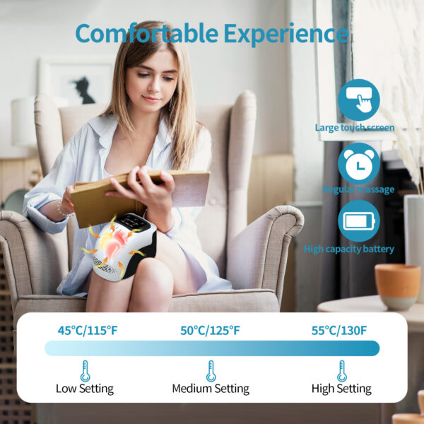 Knee Massager for Pain Relief – Deep Heating & Infrared Therapy for Fast Joint Comfort