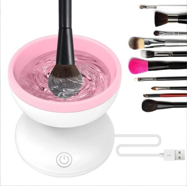 Ultimate 1-Piece Electric Makeup Brush Cleaner Machine – Portable Automatic USB Device for All Sizes