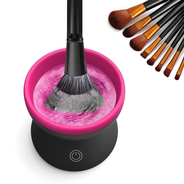 Ultimate 1-Piece Electric Makeup Brush Cleaner Machine – Portable Automatic USB Device for All Sizes