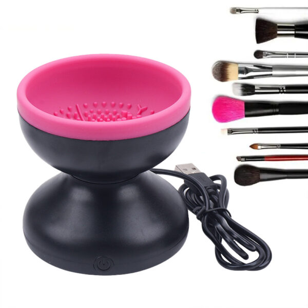 Ultimate 1-Piece Electric Makeup Brush Cleaner Machine – Portable Automatic USB Device for All Sizes