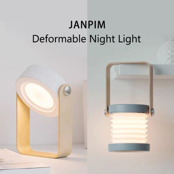 Touch LED Night Lamp – Foldable USB Rechargeable Lamp with 3 Brightness Levels