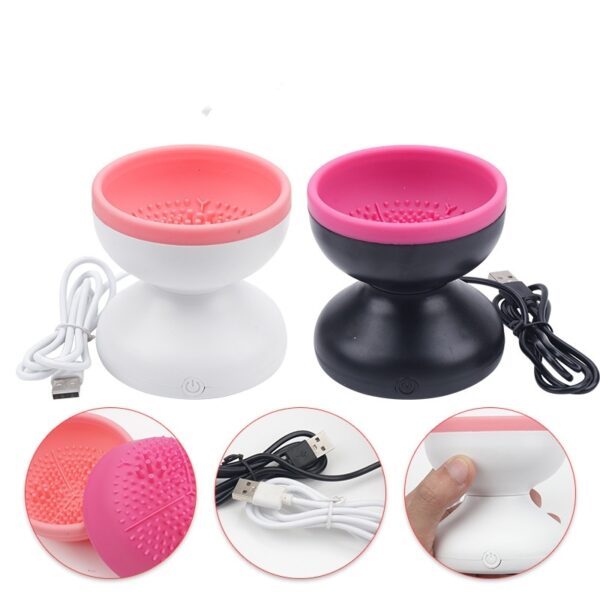 Ultimate 1-Piece Electric Makeup Brush Cleaner Machine – Portable Automatic USB Device for All Sizes
