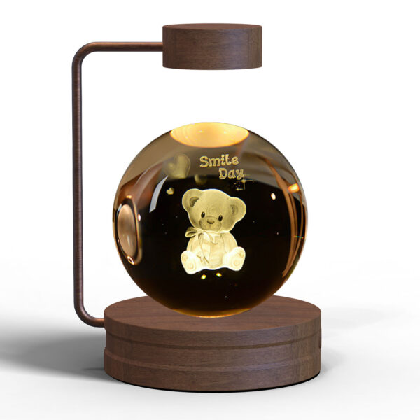 Magical Crystal Ball Night Light – 3D Cosmic Dinosaur LED USB Bedside Lamp for Home & Birthday Gifts