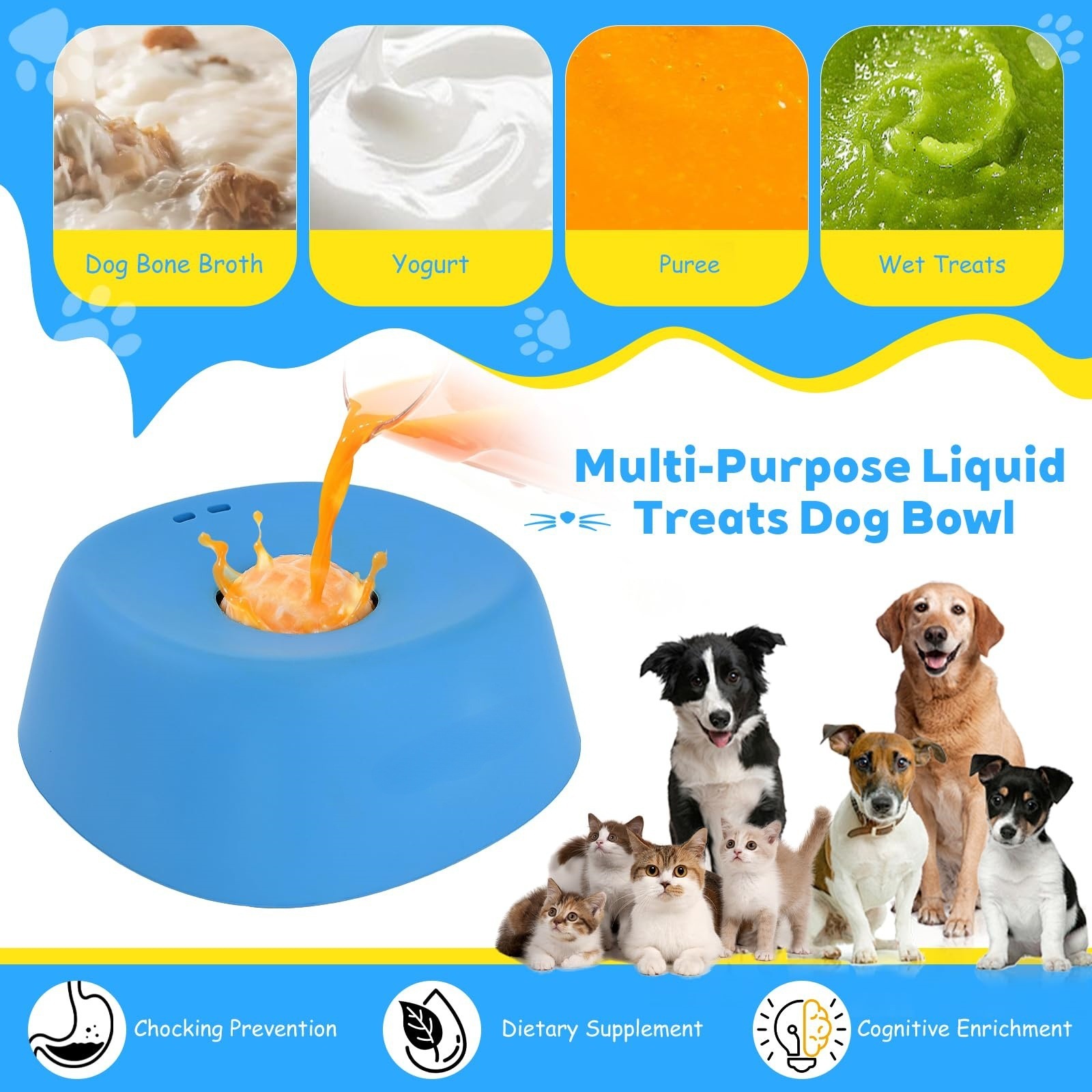 Best Pet Slow Feeder Licking Bowl – Anti-Choking Non-Slip Dog Bowl for Treats & Feeding - Image 4