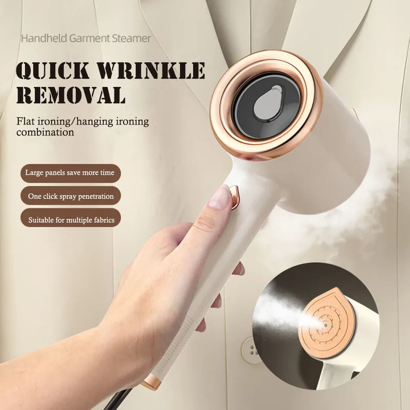 Portable Garment Steamer – Powerful Wrinkle Removal for Home & Travel (Fast Heat & Easy Use)