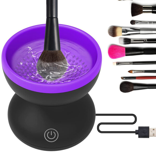 Ultimate 1-Piece Electric Makeup Brush Cleaner Machine – Portable Automatic USB Device for All Sizes