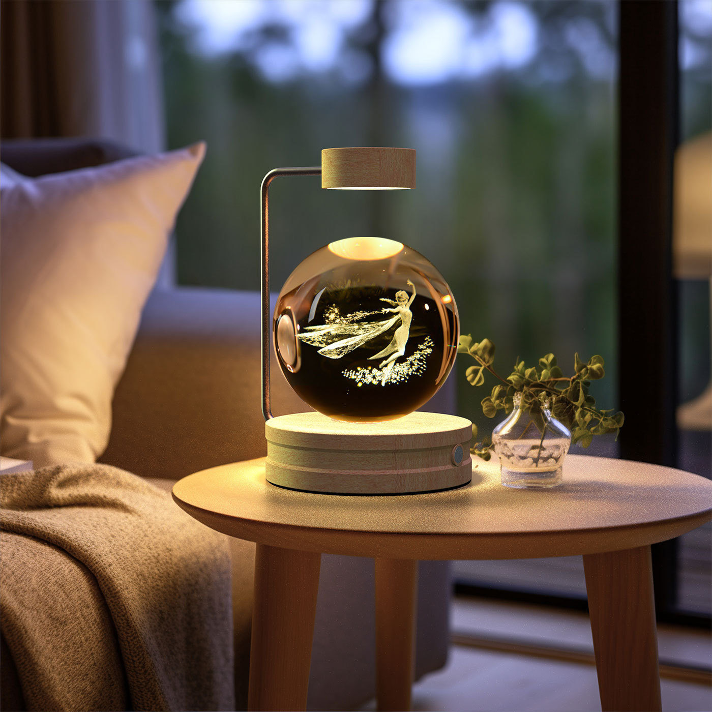 Magical Crystal Ball Night Light – 3D Cosmic Dinosaur LED USB Bedside Lamp for Home & Birthday Gifts - Image 11