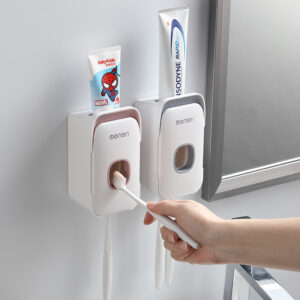 Automatic Toothpaste Dispenser – Wall Mounted Hands-Free Bathroom Organizer