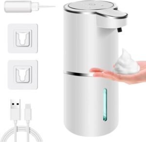 Automatic Touchless Foaming Soap Dispenser 380ml – USB Rechargeable Sensor Pump