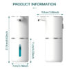 Automatic Touchless Foaming Soap Dispenser 380ml – USB Rechargeable Sensor Pump