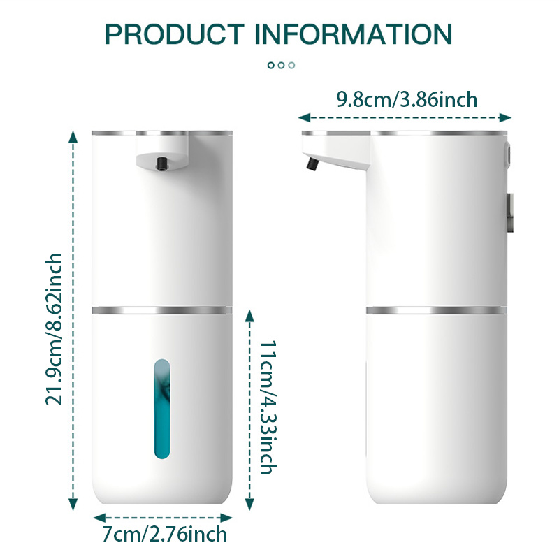 Automatic Touchless Foaming Soap Dispenser 380ml – USB Rechargeable Sensor Pump - Image 4