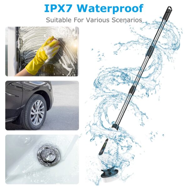 Smart Electric Spin Scrubber Cordless – Powerful Deep Cleaning Brush with 8 Attachments