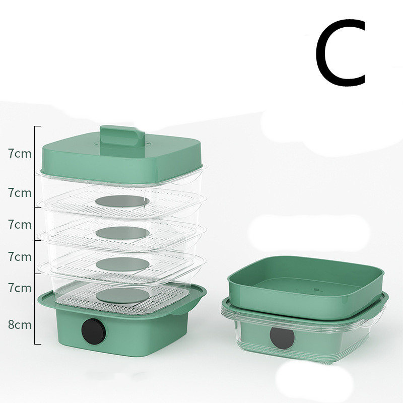 Multi-layer Dish Cover Heat Preservation Kitchen Cover Dining Table Leftover Storage Box Transparent Stack Cooking Hood Steamer - Image 10