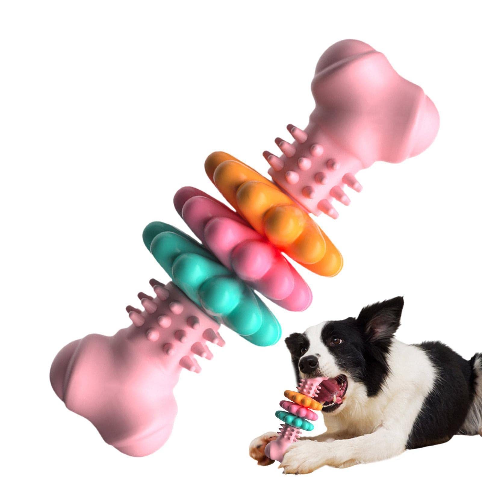 Dog Chew Toy Dog Bone Type Dogs Teeth Cleaning Toys Indestructible TPR Bone Chewing Bite Resistant Teething Toys Pet Products - Image 5