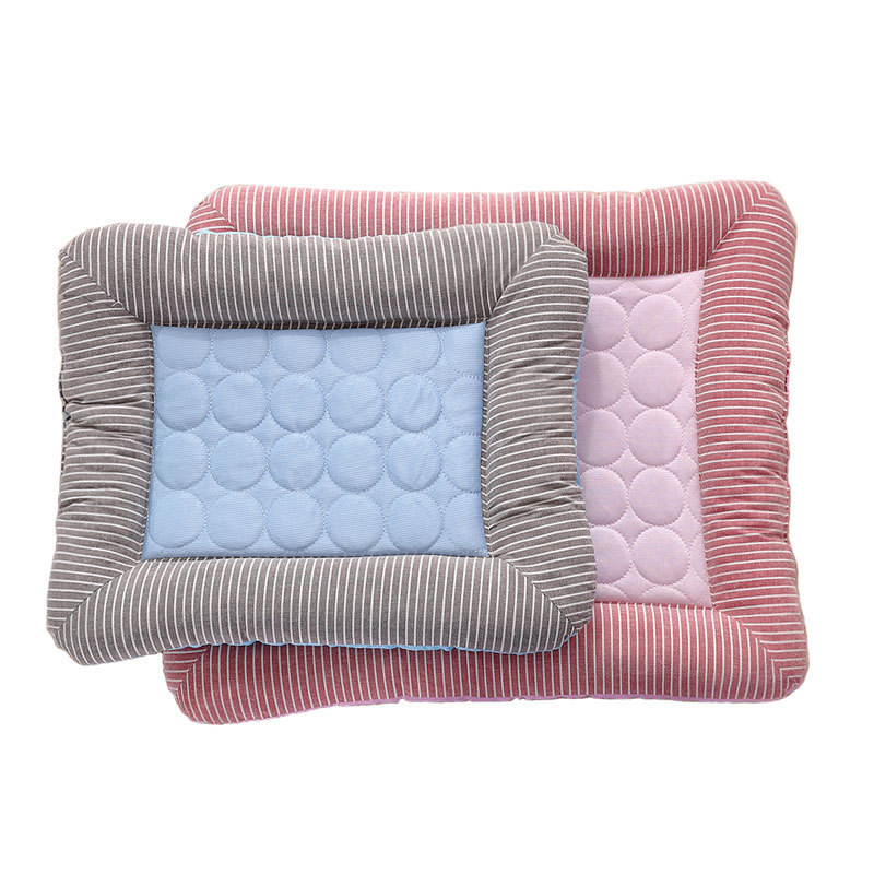 Pet Cooling Pad Bed For Dogs Cats Puppy Kitten Cool Mat Pet Blanket Ice Silk Material Soft For Summer Sleeping Blue Breathable - Image 4