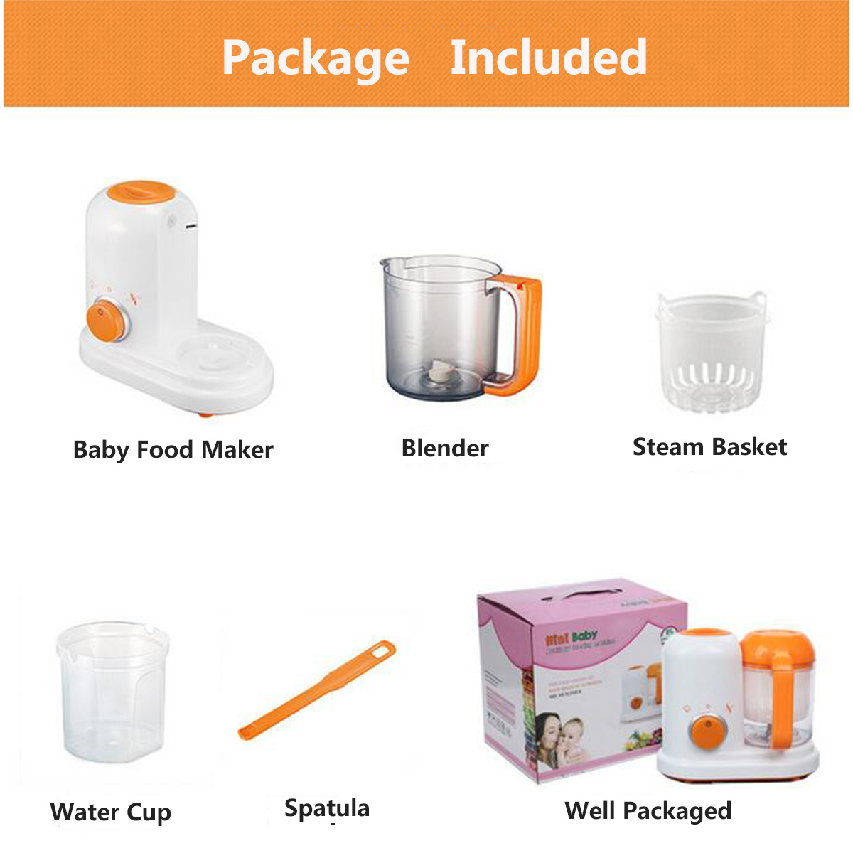 Multi-function Baby Food Processor Smart Infant Milk Warm Baby Food Cooking Blenders - Image 5