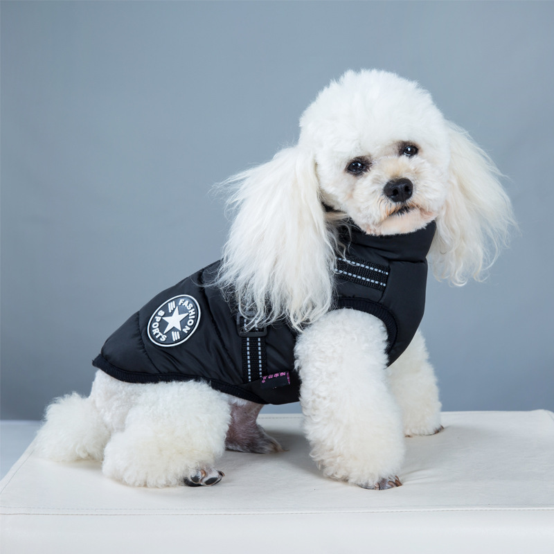 Waterproof Dog Clothes Winter Dog Coat With Harness Warm Pet Clothing Big Dog Jacket Chihuahua Labrador Coat Costume - Image 6