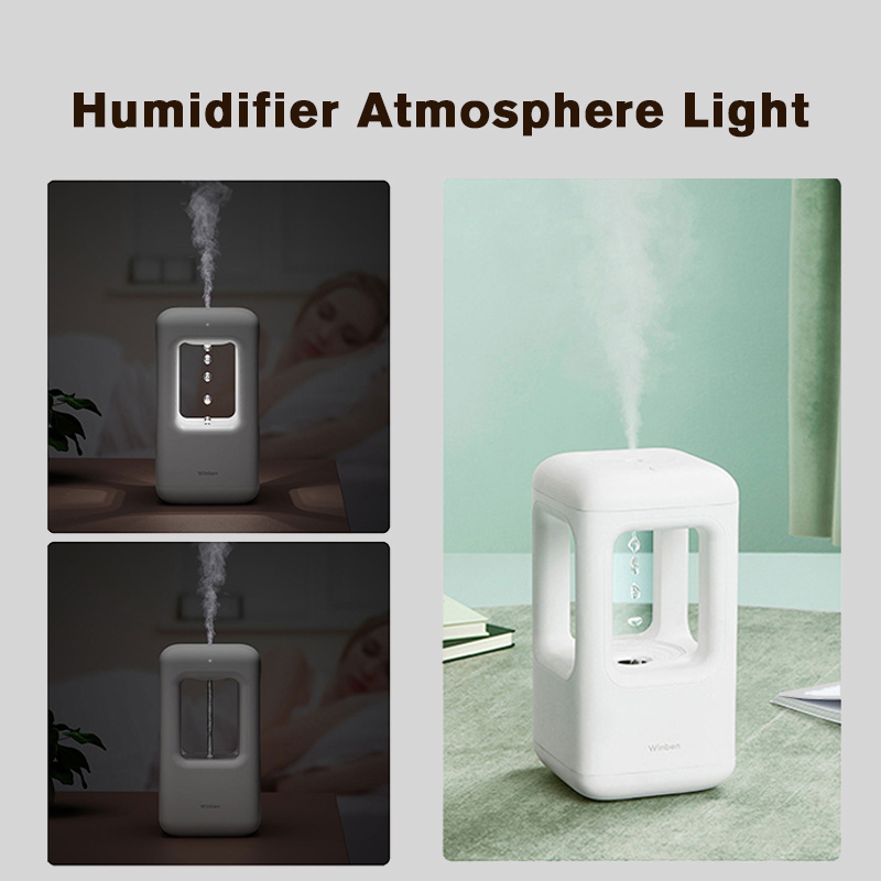 New Air Humidifier Home Quiet Bedroom Anti-Gravity Water Drop Humidifier Atmosphere Light - Image 2