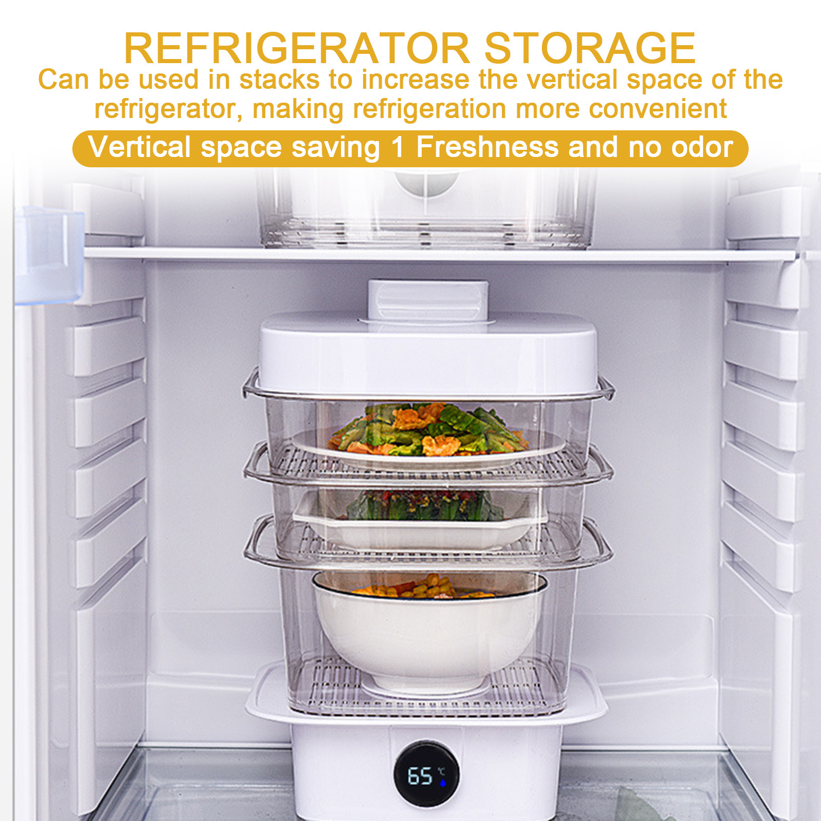 Multi-layer Dish Cover Heat Preservation Kitchen Cover Dining Table Leftover Storage Box Transparent Stack Cooking Hood Steamer - Image 6