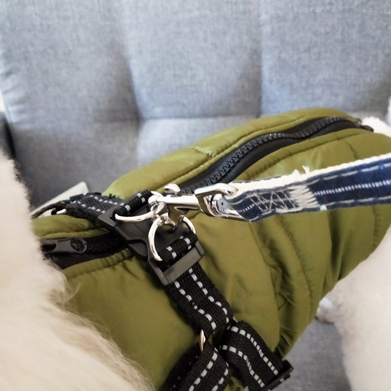 Waterproof Dog Clothes Winter Dog Coat With Harness Warm Pet Clothing Big Dog Jacket Chihuahua Labrador Coat Costume - Image 9