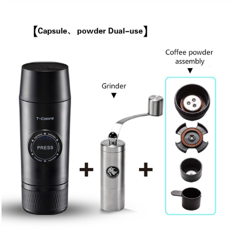 Mini Espresso Coffee Maker Portable Rechargeable Mech - Image 3