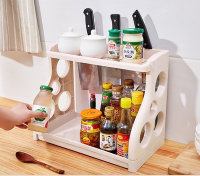 Kitchen Storage Shelving Kitchen Supplies Storage Artifact Multilayer - Image 3