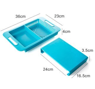 Multifunction Kitchen Chopping Blocks Sinks Drain Basket Cutting Board Vegetable Meat Tools Kitchen Accessories Chopping Board - Image 6
