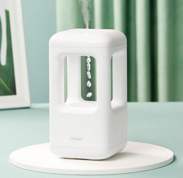 New Air Humidifier Home Quiet Bedroom Anti-Gravity Water Drop Humidifier Atmosphere Light - Image 6