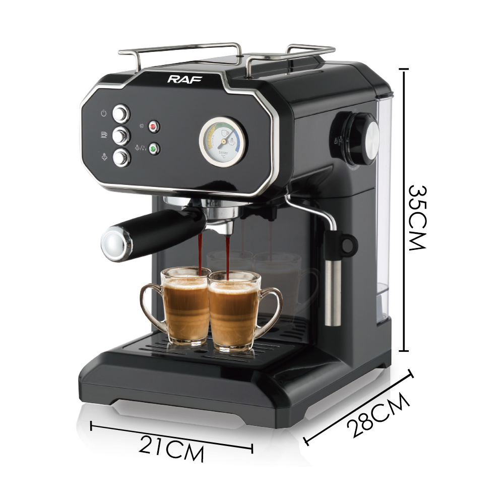Household Small Semi-automatic High Pressure Steam Milk Froth Coffee Machine - Image 4