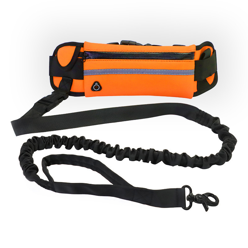 Hands Free Dog Leash Pet Walking And Training Belt With Shock Absorbing Bungee Leash For Up To 180lbs Large Dogs Phone Pocket And Water Bottle Holder - Image 9