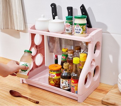 Kitchen Storage Shelving Kitchen Supplies Storage Artifact Multilayer - Image 2